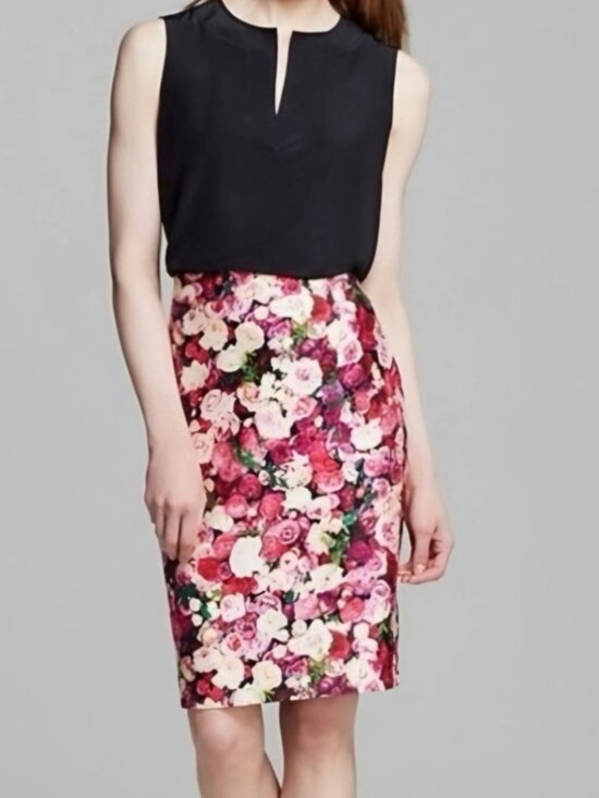 kate spade Dresses & Skirts - Kate Spade New York Floral Pencil Skirt Silk Blend Size 4 | Vibrant Rose Print